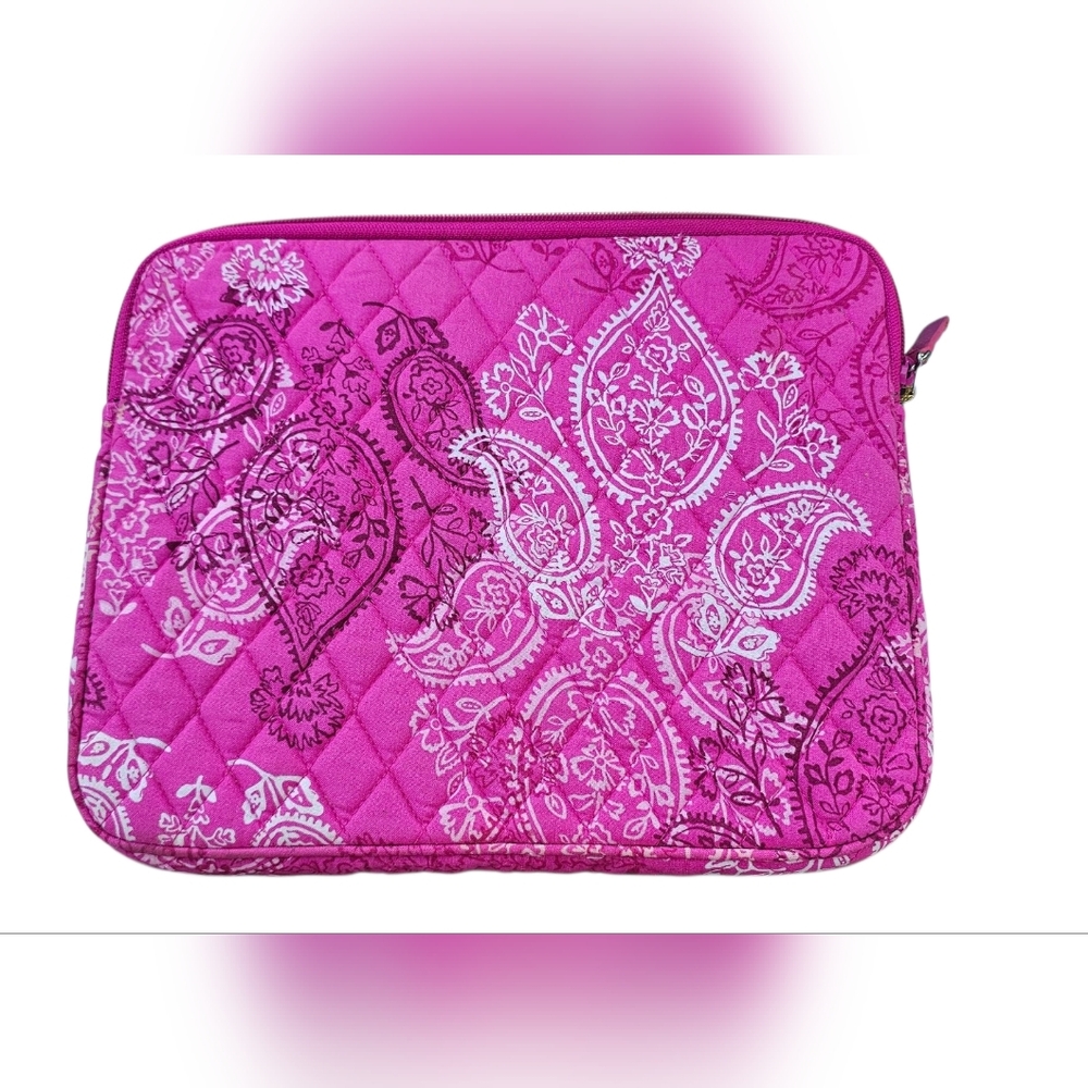 Vera Bradley Pink Quilted Paisley Tablet Sleeve